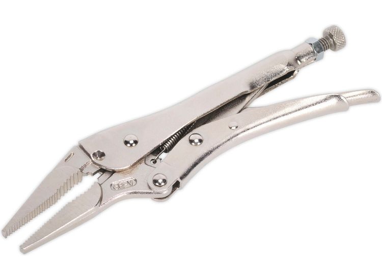 Sealey AK6825 Locking Pliers Long Nose 210mm 0-60mm Capacity
