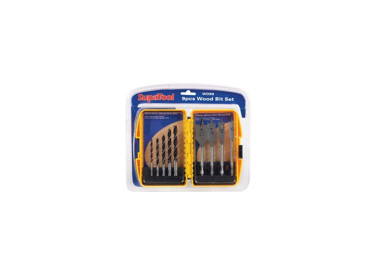 SupaTool Wood Bit Set 9 Piece