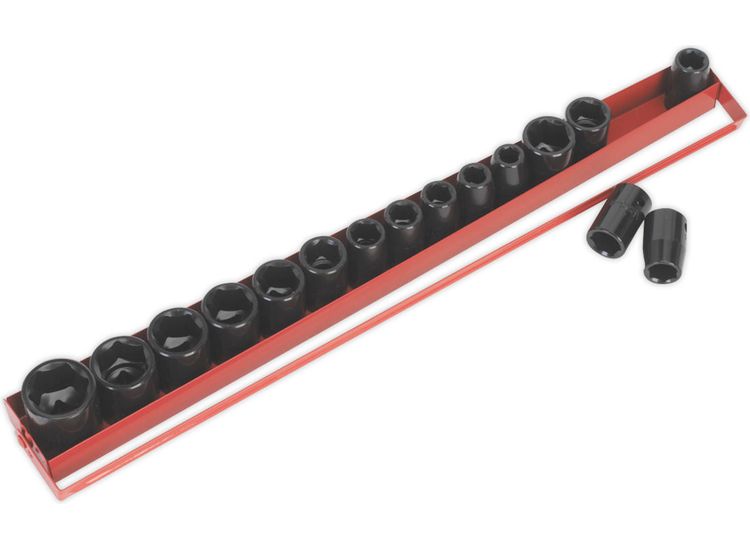 Sealey AK684 Impact Socket Set 16pc 1/2"Sq Drive Metric/Imperial