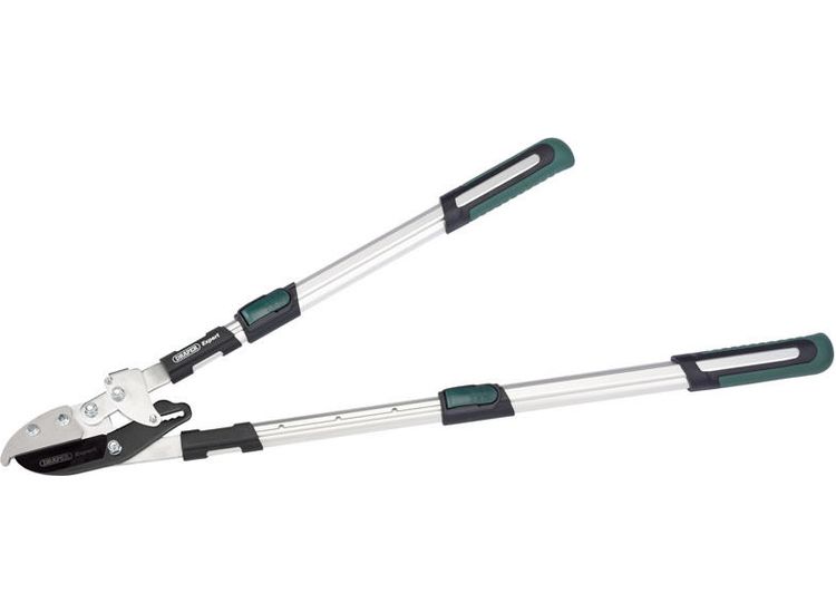 Draper 36826 Telescopic Soft Grip Anvil Ratchet Action Loppers with Aluminium Handles