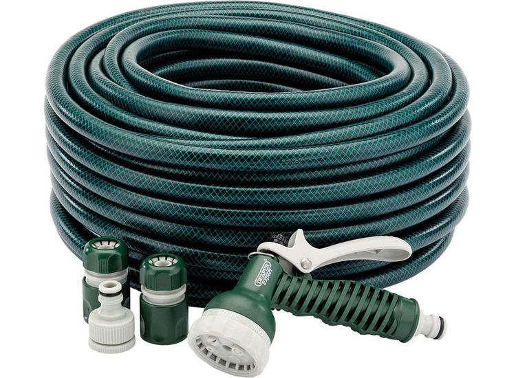 Draper 56447 12mm Bore Garden Hose and Spray Gun Kit (30M)