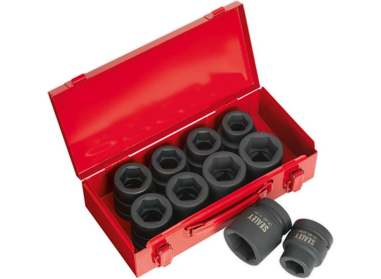 Sealey AK688 Impact Socket Set 10pc 1"Sq Drive Metric/Imperial