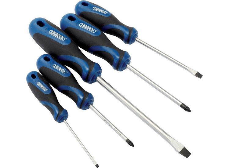 Draper 09783 Soft Grip Screwdriver Set (5 piece)