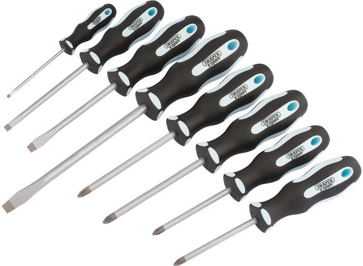 Draper 63589 Soft Grip Screwdriver Set (8 Piece)