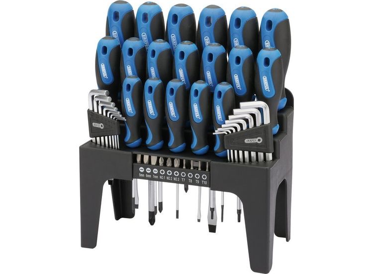 Draper 81294 Soft Grip Screwdriver, Hex Key and Bit Set (44 piece)