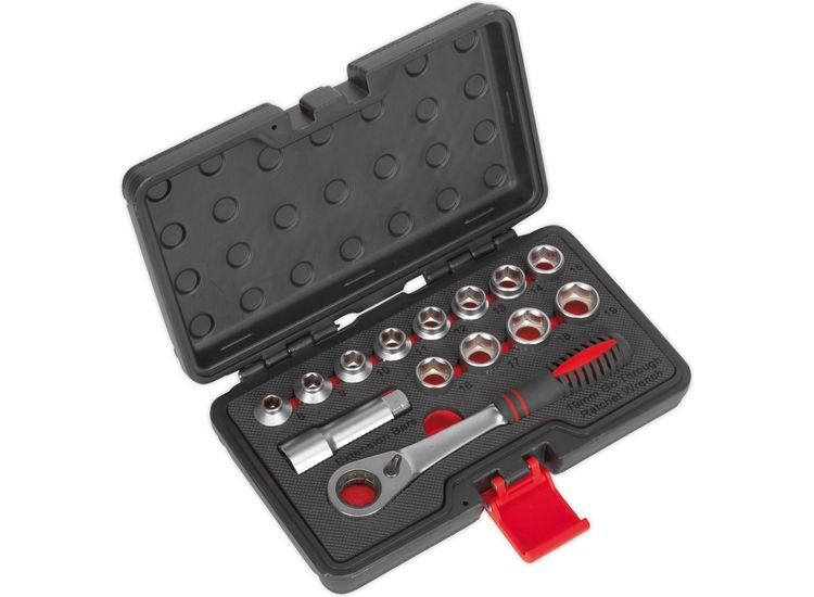 Sealey AK6926 Socket Set 14pc Go-Through Low Profile WallDrive&amp;reg; Metric