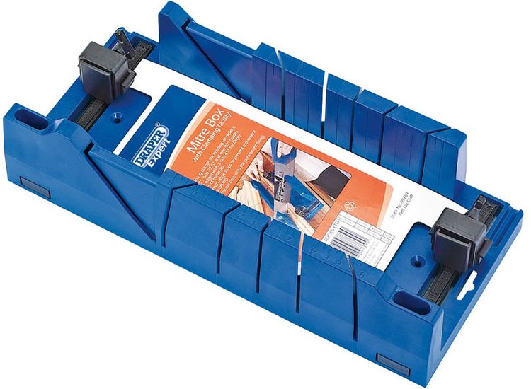 Draper 09789 Expert Mitre Box with Clamping Facility 367mm x 116mm x 70mm