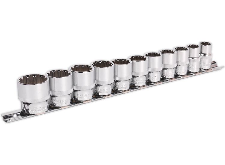 Sealey AK69911 Socket Set 11pc 3/8"Sq Drive Total Drive&amp;reg;