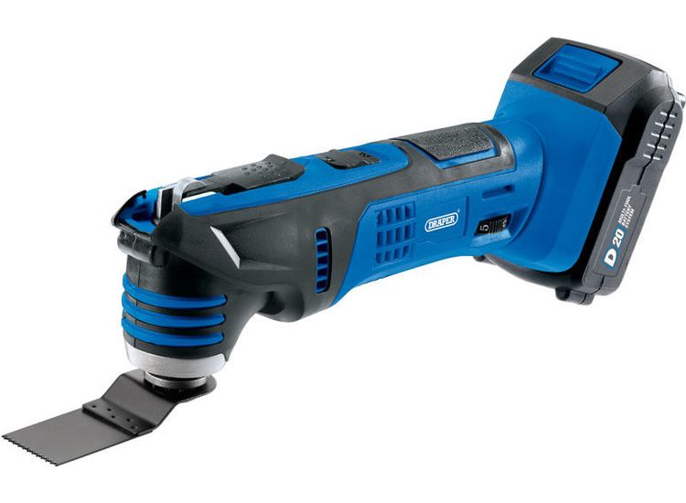 Draper 00595 D20 20V Oscillating Multi Tool with 2Ah Battery and Charger