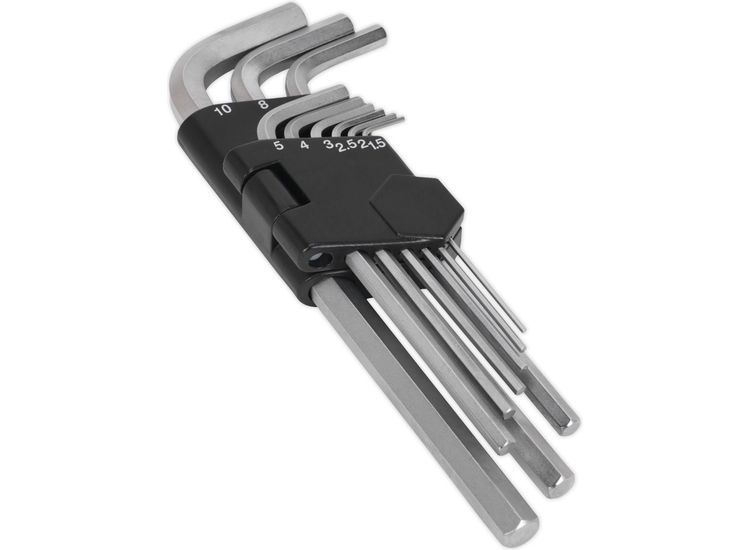 Sealey AK7136 Hex Key Set 9pc Long Metric
