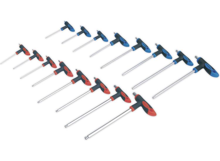 Sealey AK7147 T-Handle TRX-Star &amp; Hex Key Set 16pc