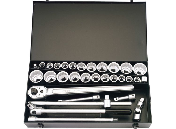 Draper 00335 3/4" Square Drive Metric and Imperial Socket Set (31 Piece)
