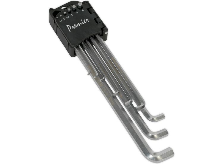 Sealey AK7174 Hex Key Set 9pc Extra-Long Stubby Element Metric