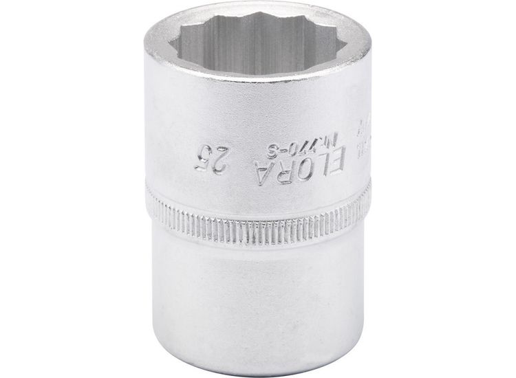 Elora 00731 25mm 3/4" Square Drive Bi-Hexagon Socket