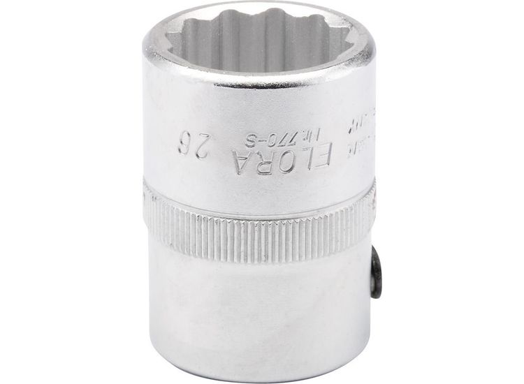 Elora 00749 26mm 3/4" Square Drive Bi-Hexagon Socket