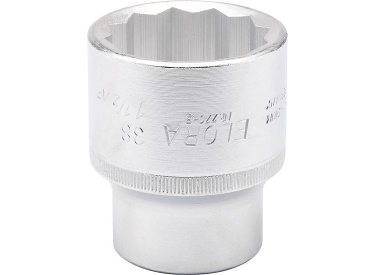 Elora 00814 38mm-1.1/2" 3/4" Square Drive Bi-Hexagon Socket