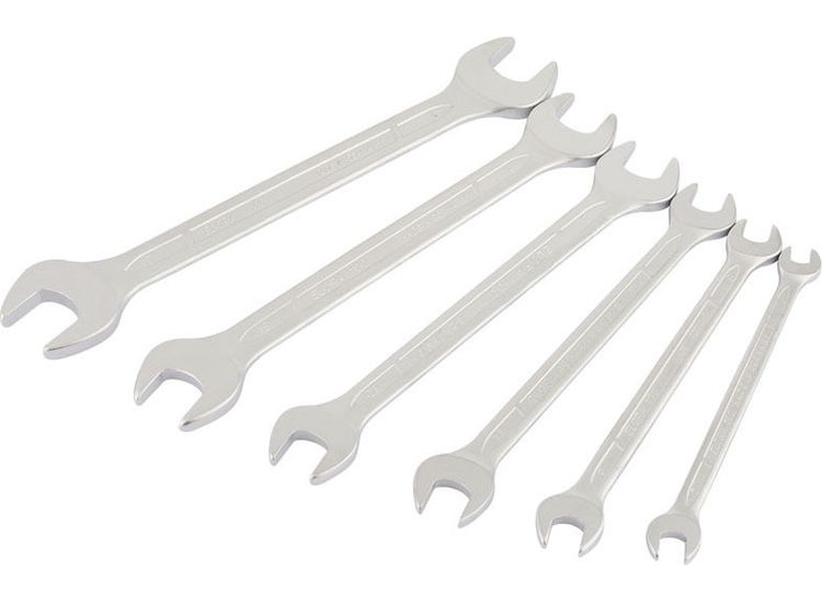 Draper 01341 Long Metric Open End Spanner Set (6 Piece)