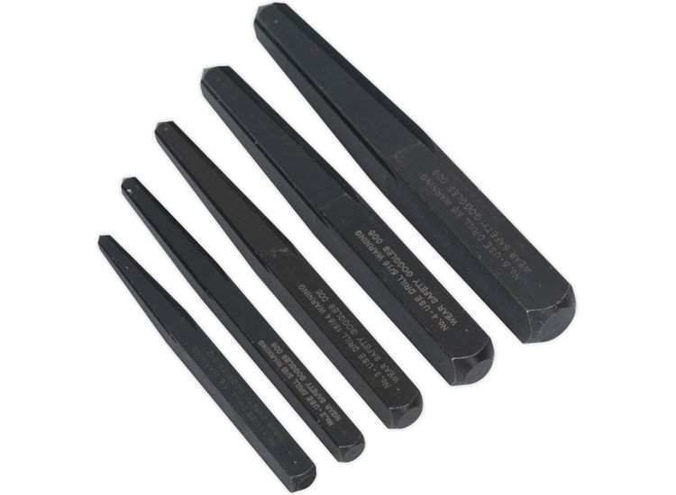 Sealey AK719 Screw Extractor Set 5pc Square Type