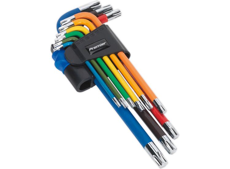 Sealey AK7193 TRX-Star* Key Set 9pc Colour-Coded Long