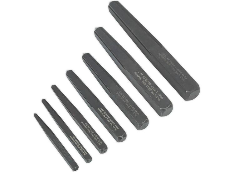 Sealey AK720 Screw Extractor Set 7pc Square Type