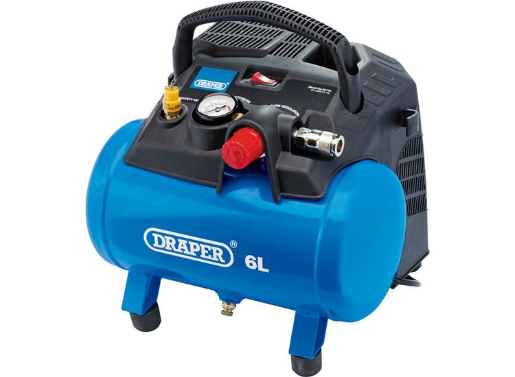 Draper 02115 6L Oil-Free Air Compressor (1.2kW)