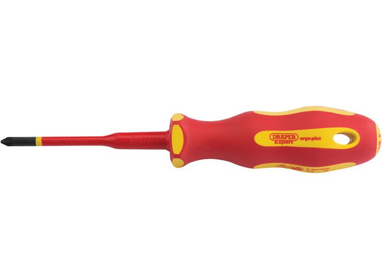 Draper 02165 Ergo Plus&amp;#174; Slimline PZ Type VDE Screwdriver (No:1 x 80mm)