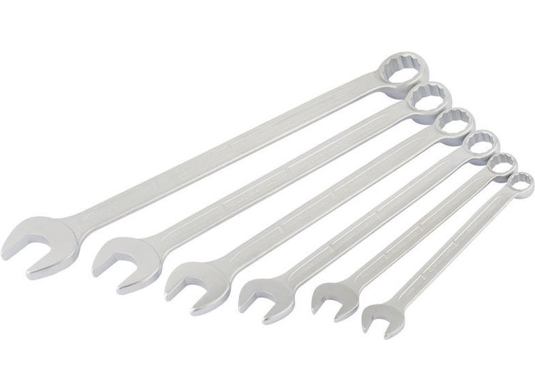 Draper 03131 Long Whitworth Combination Spanner Set (6 Piece)