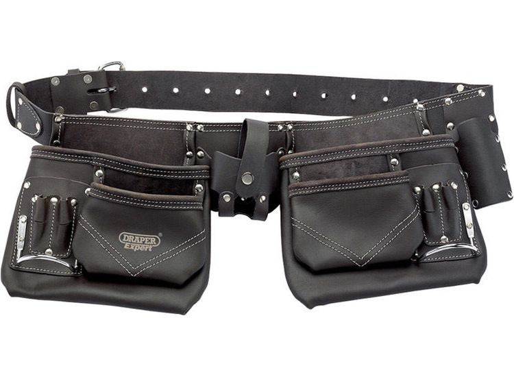 Draper 03138 Oil-Tanned leather Double Pouch Tool Belt