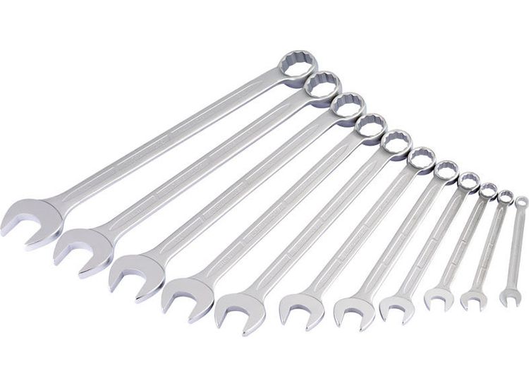 Draper 03157 Long Whitworth Combination Spanner Set (11 Piece)