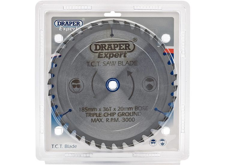Draper 03637 Expert TCT Saw Blade 185X20mmx36T