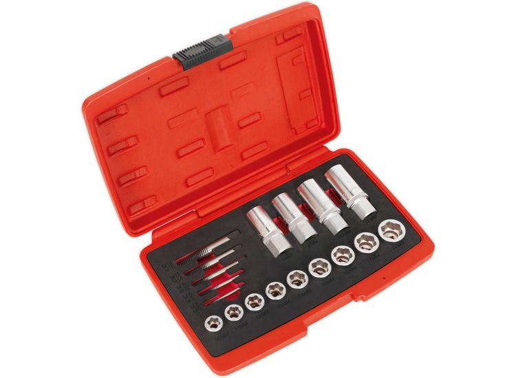 Sealey AK751 Bolt, Stud &amp; Screw Extractor Set 18pc