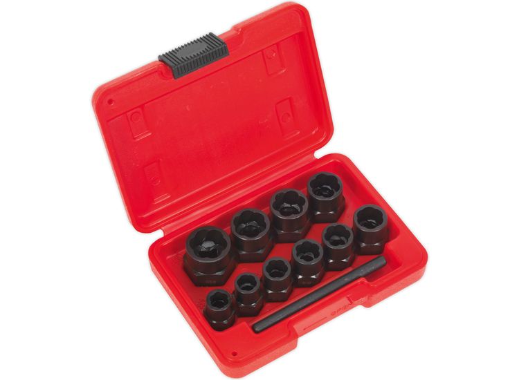 Sealey AK8184 Bolt Extractor Set 11pc 3/8"Sq Drive or Spanner