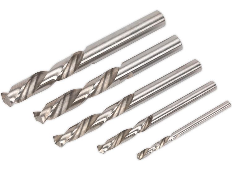 Sealey AK8189 Left Hand Spiral Drill Bit Set 5pc