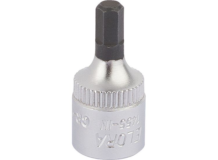 Elora 11125 4mm 1/4" Sq. Dr. Hexagon Screwdriver Socket