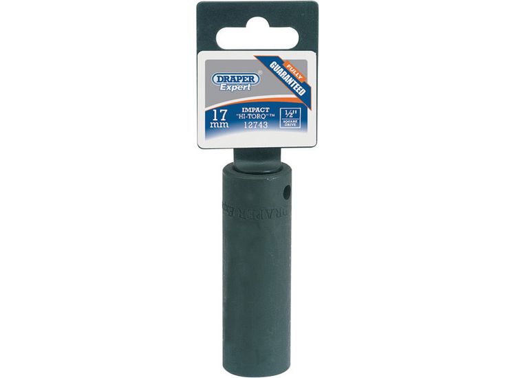 Draper 12743 17mm 1/2" Sq. Dr. Deep Impact Socket