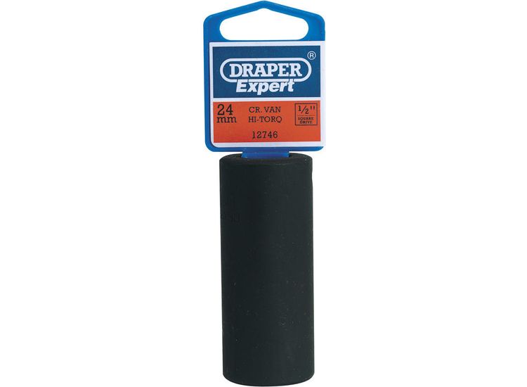 Draper 12746 24mm 1/2" Sq. Dr. Deep Impact Socket