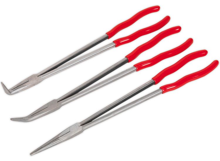 Sealey AK8576 Needle Nose Pliers Set 3pc Extra-Long 400mm