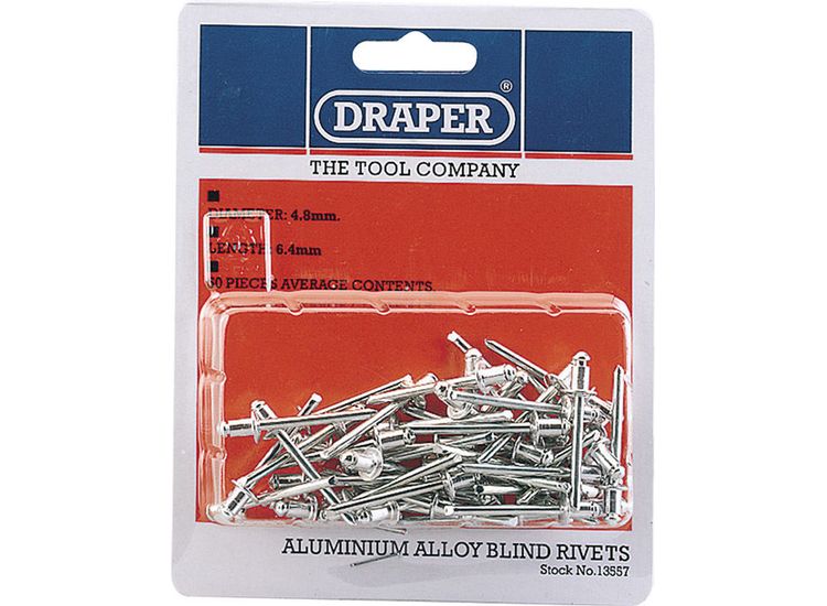 Draper 13557 50 x 4.8mm x 6.4mm Blind Rivets
