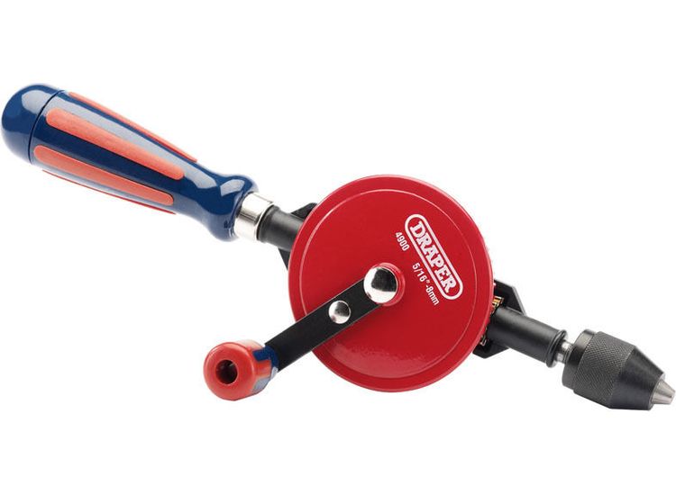 Draper 13838 8mm 5/16" Chuck Double Pinion Hand Drill