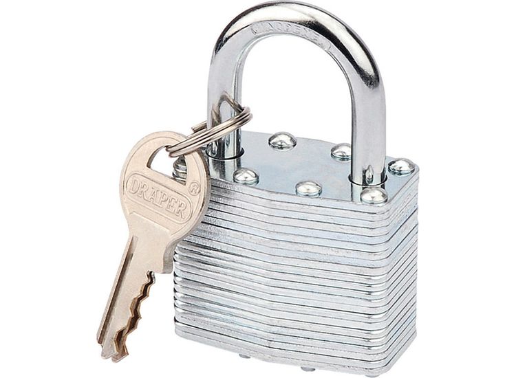 Draper 14020 40mm Laminated Steel Padlock