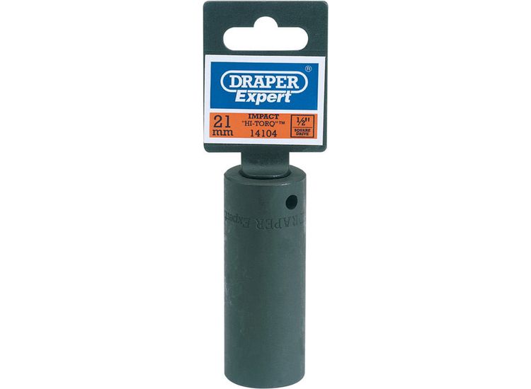 Draper 14104 21mm 1/2" Sq. Dr. Deep Impact Socket