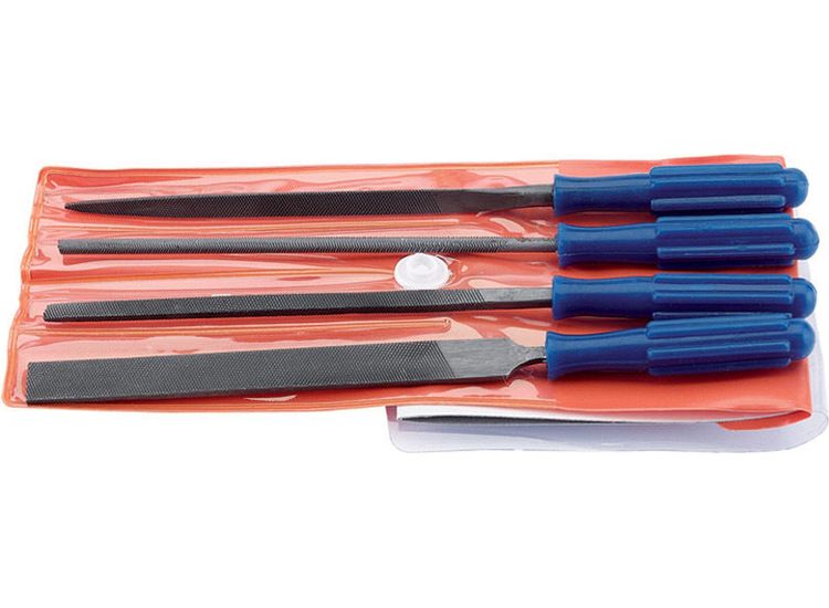 Draper 14184 100mm Warding File Set with Handles (4 Piece)