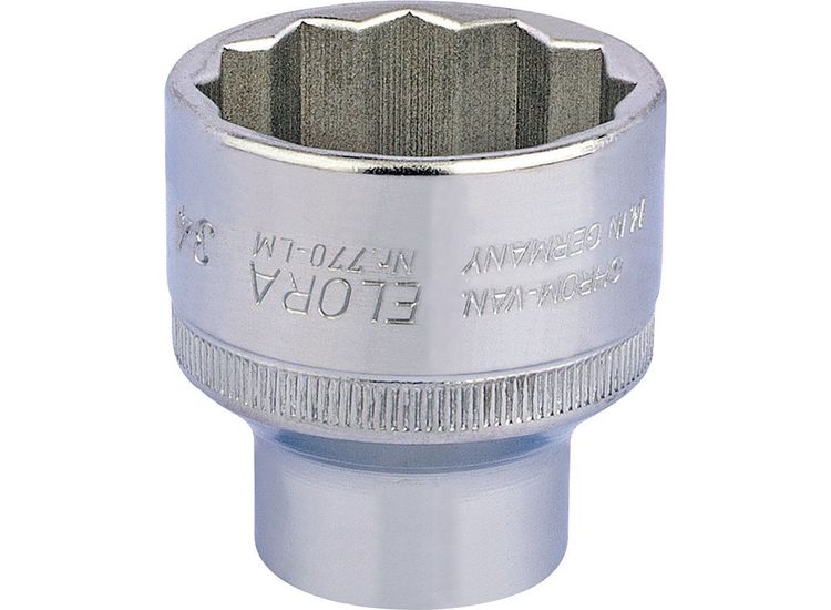 Elora 15289 34mm 1/2" Sq. Dr. Bi-Hexagon Socket