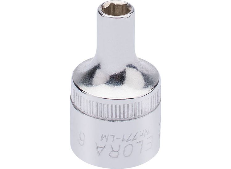 Elora 15295 6mm 1/2" Sq. Dr. Hexagon Socket