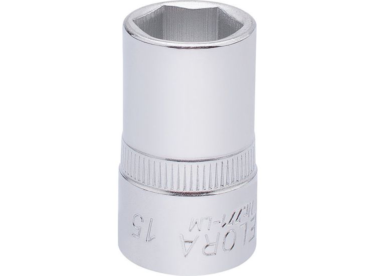 Elora 15304 15mm 1/2" Sq. Dr. Hexagon Socket