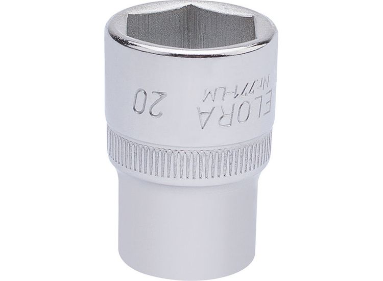 Elora 15309 20mm 1/2" Sq. Dr. Hexagon Socket
