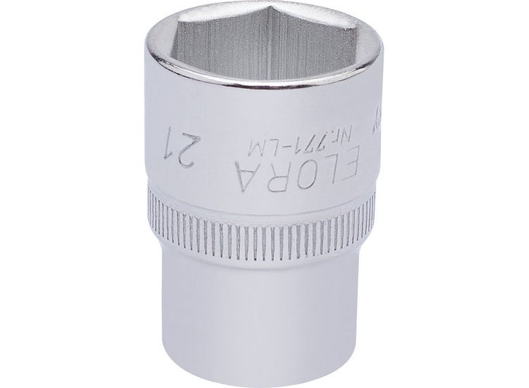Elora 15310 21mm 1/2" Sq. Dr. Hexagon Socket