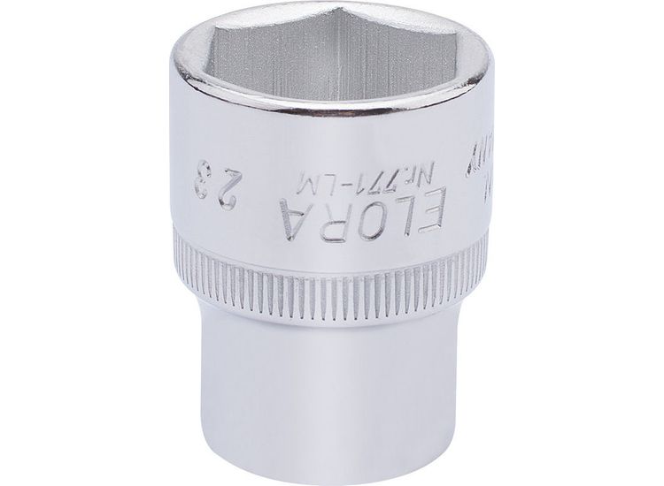 Elora 15312 23mm 1/2" Sq. Dr. Hexagon Socket