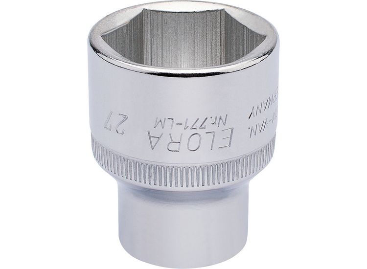 Elora 15316 27mm 1/2" Sq. Dr. Hexagon Socket
