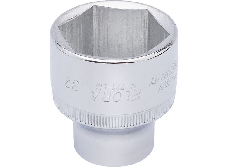 Elora 15321 32mm 1/2" Sq. Dr. Hexagon Socket